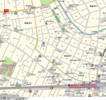 ルーブル西荻窪の地図