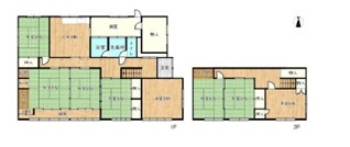 姫路市勝原区下太田の中古一戸建の間取り