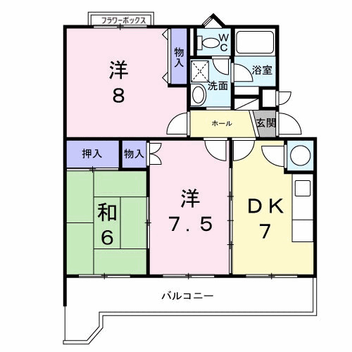 カサグランデ藤江の間取り
