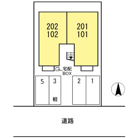 エールコートの区画図