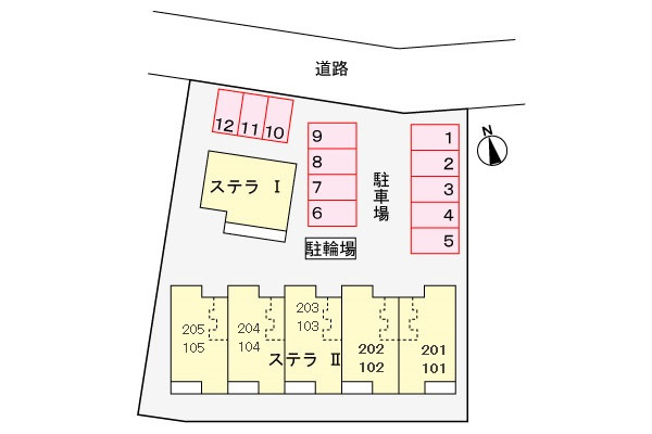 ステラⅡの区画図