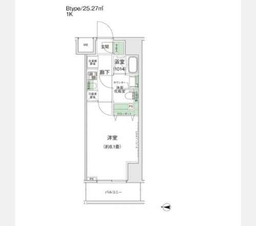 【間取り】 | スタイリオ蒲田Ⅱ | 間取