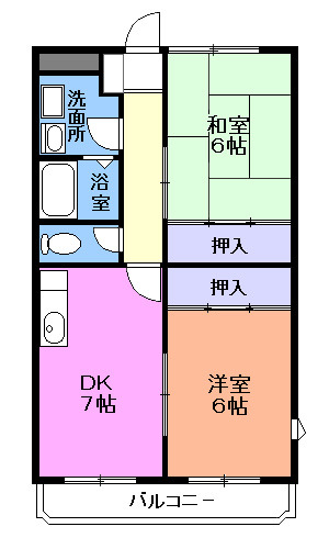 サンライズマンションの間取り|間取図