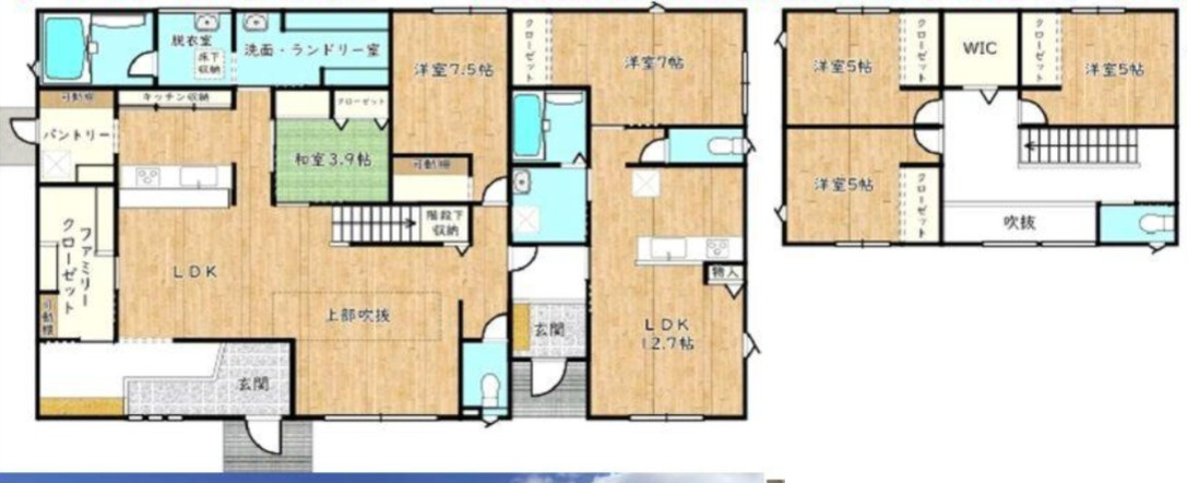 姫路市船津町の中古一戸建の間取り