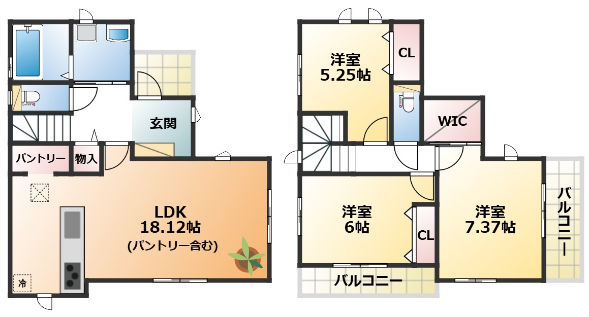 ハートフルタウン小山市駅東通り1丁目388番の間取り