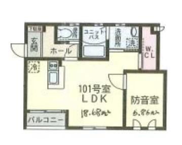 ポプラ倶楽部23の間取り