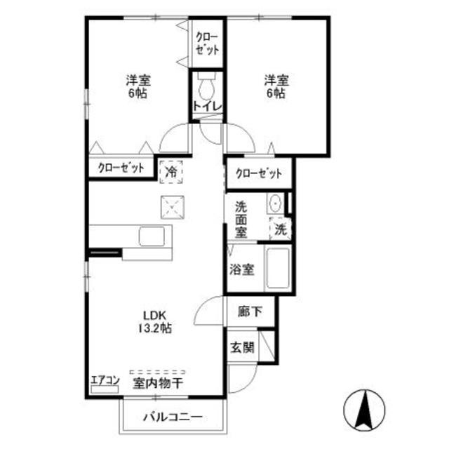 ガーデンハウスⅡの間取り|間取り図