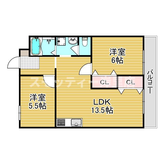 パークハイム住之江の間取り