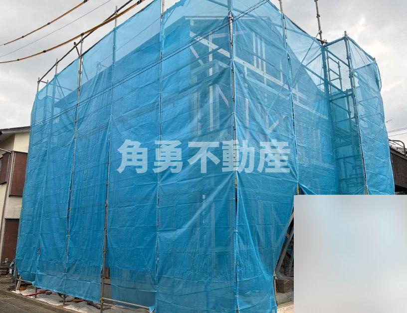 大井町上大井　新築戸建ての外観|上棟