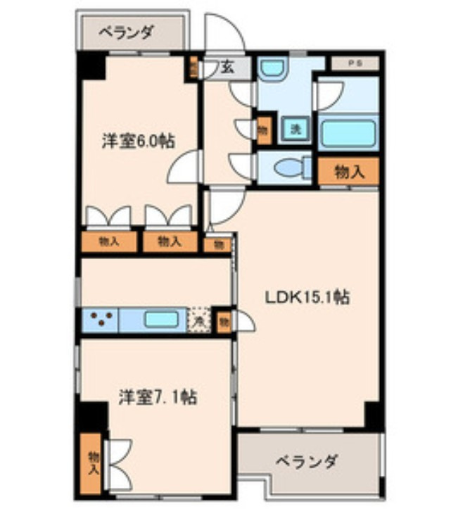 フィールドストーン調布の間取り