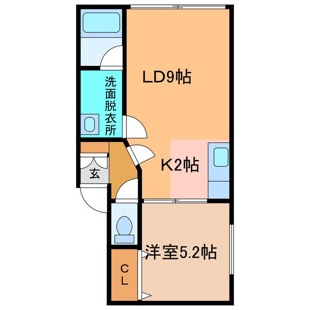 コーポこうめの間取り