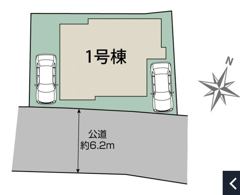 高砂市米田町米田新　新築建売の区画図