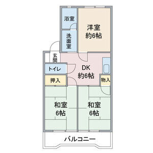 シャトー芝の間取り