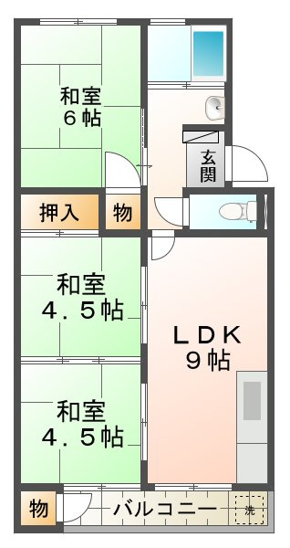 垂水農住団地５号棟の間取り