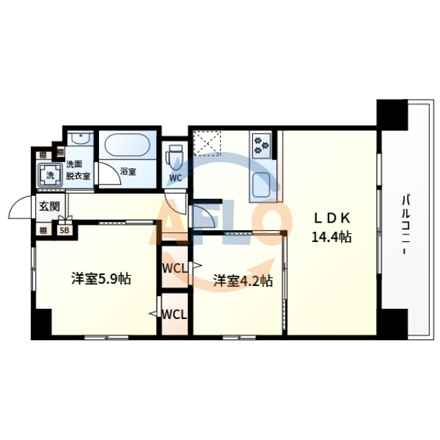 ベイ・グランデ弁天町　波除小学校の間取り|ベイ・グランデ弁天町　間取り