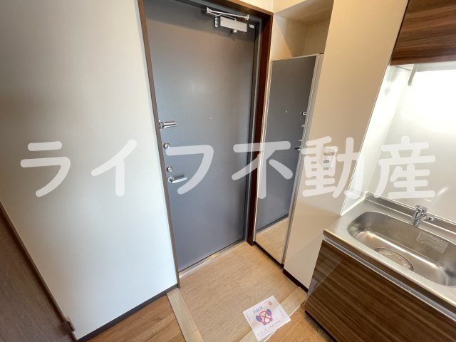 プリエール高井田の玄関|シンプルで使いやすい玄関です