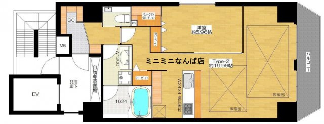 BANIX北堀江の間取り