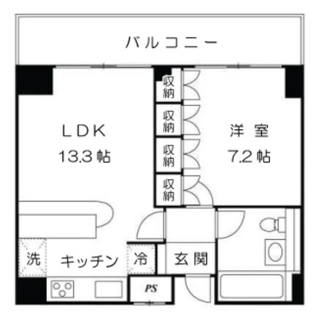 マナハウス四谷の間取り|マナハウス四谷