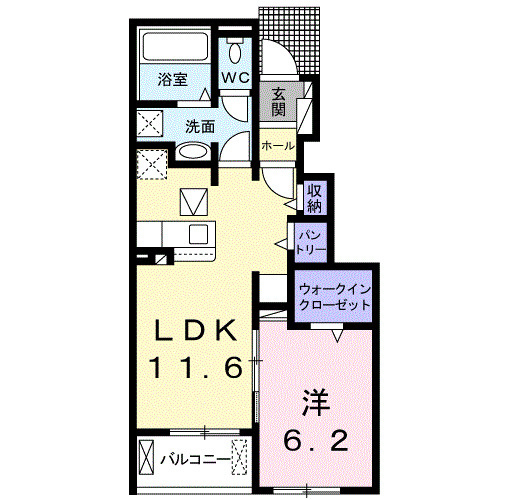 ステラⅡの間取り|★ペット相談★追炊き★浴室乾燥★ネット無料★都市ガス★