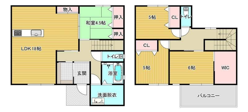 合志市合生一戸建ての間取り