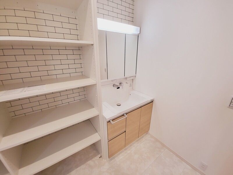 合志市合生一戸建ての独立洗面台