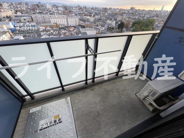S-RESIDENCE高井田Centralのバルコニー|広々としたバルコニーです