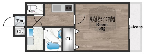 グランシス高井田の間取り