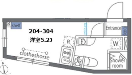 カーサ・スカートラ馬込の間取り
