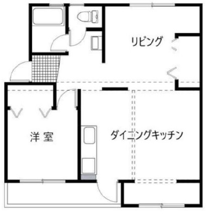 垂水上高丸住宅B棟の間取り
