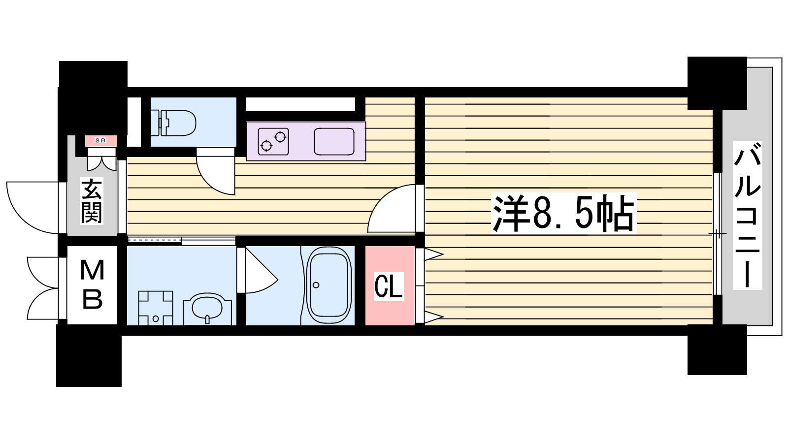 リラシオ西明石駅前の間取り