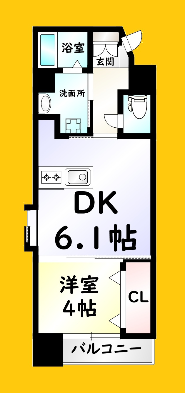 アリゴヴィラージュ中井の間取り