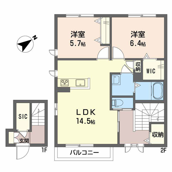 【間取り】 | シャーメゾン赤坂　B棟 