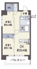 ベルウッド加島Ⅴの間取り