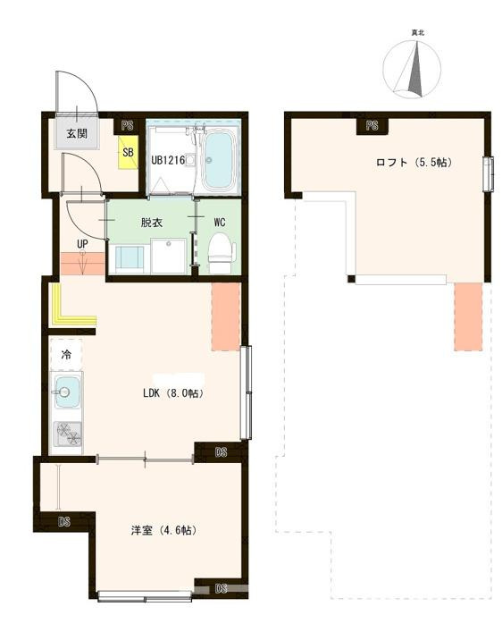 葛飾区西亀有４丁目のアパートの間取り