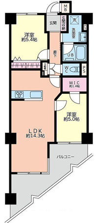 キャッスルマンション小岩の間取り