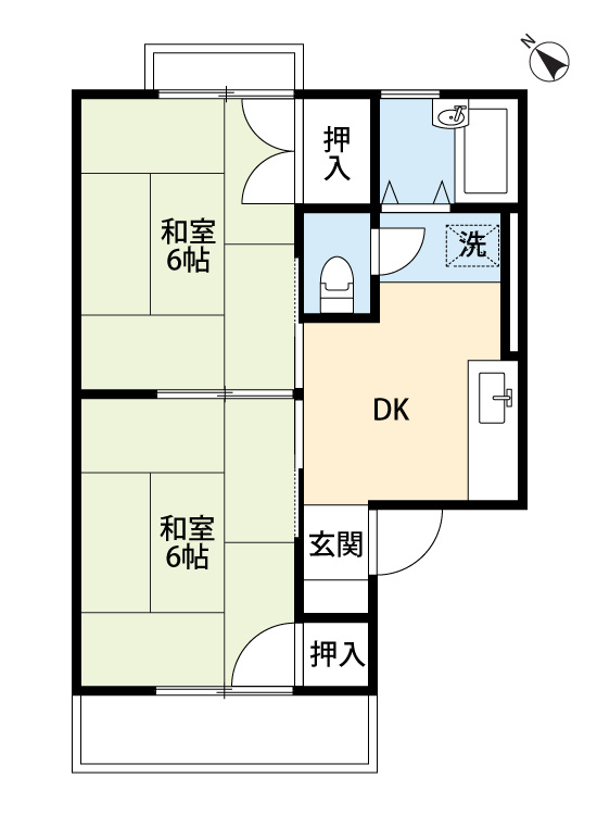 ハウスJJB棟　　刈谷市近郊の賃貸ならクラスホーム刈谷店の間取り
