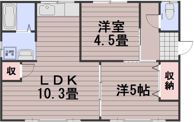 河合住宅の間取り
