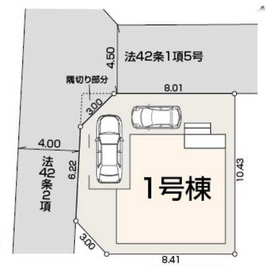 戸建 東村山市廻田町２丁目の区画図