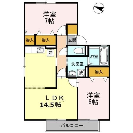 【間取り】 | エセルディハイツ　Ａ棟