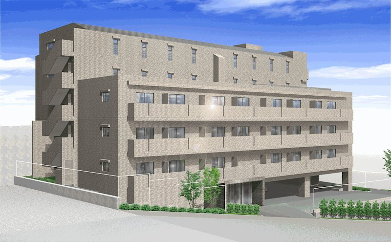 ルーブル東武練馬弐番館の外観パース