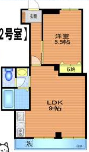 ドミール代々木の玄関