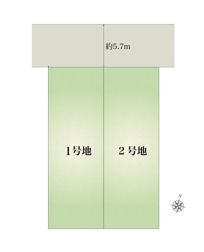 湖山町北4丁目①号地の土地図