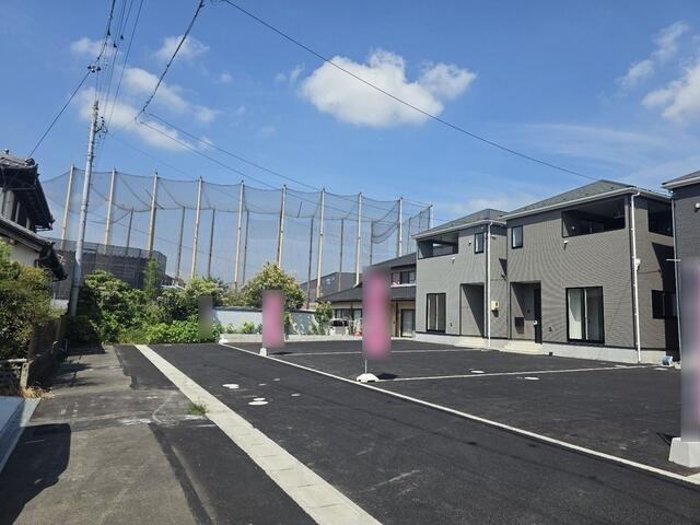 新築戸建て・仲介手数料無料）一宮市大和町北高井　第１・2号棟の前面道路含む現地写真