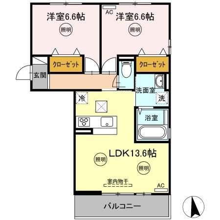 エポックハイツ屋島の間取り