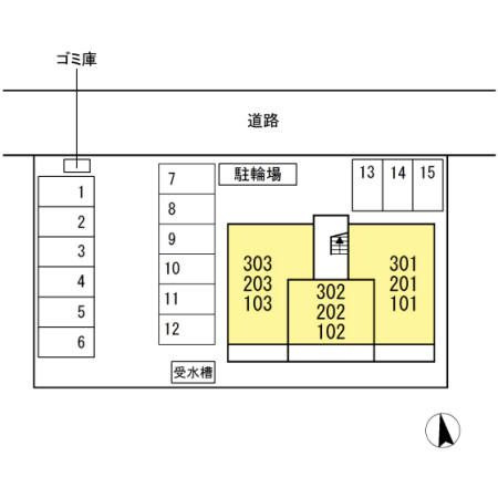 エポックハイツ屋島の区画図