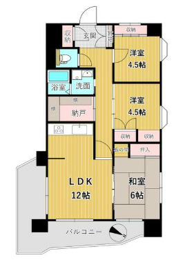 シティキャッスル諏訪野の間取り