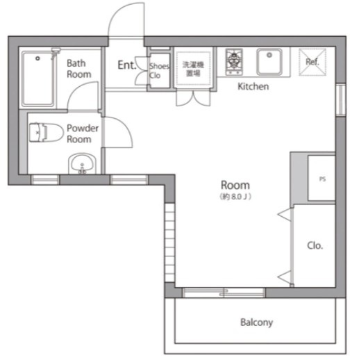 フォルティス池上の間取り|間取りです。