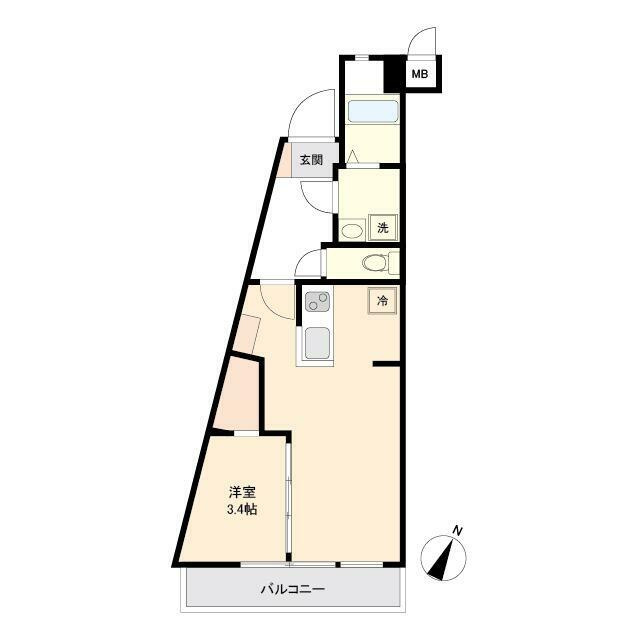 渋谷マンションの間取り