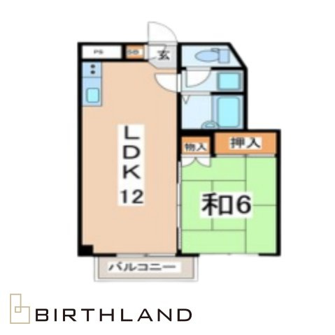 想定賃料収入592.0万円/年　想定利回り12.2％の間取り|1LDK