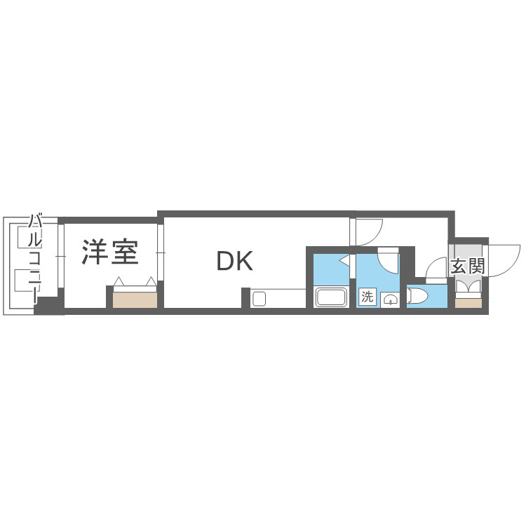 Alivis新町の間取り